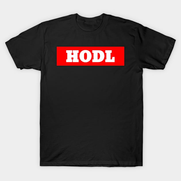 HODL Dogecoin to the Moon T-Shirt by lightbulbmcoc